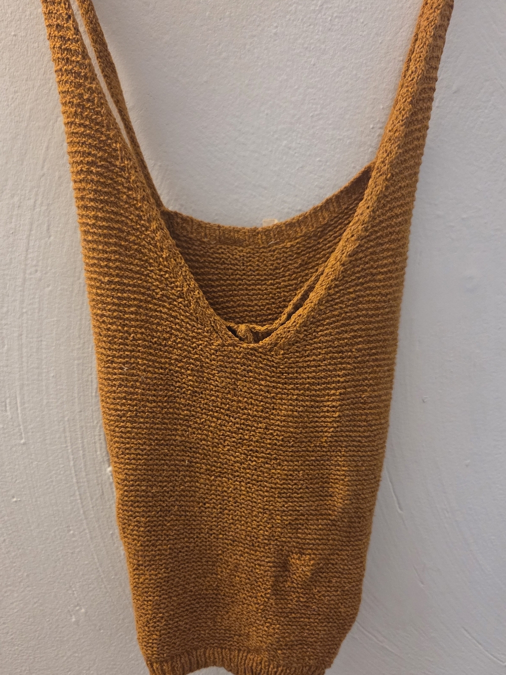 Moth Ribbed Knit Tank in Caramel - Picture 2 of 9